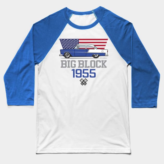 Big Block 2 Baseball T-Shirt by JRCustoms44